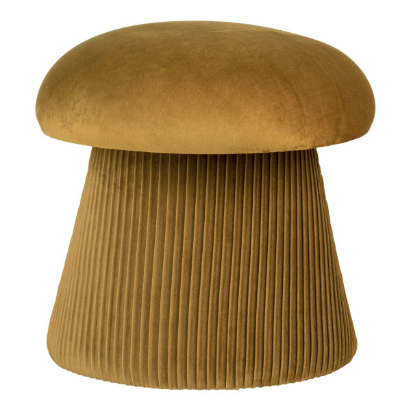 Pouf DROP HAMPTON in ocker aus Stoff