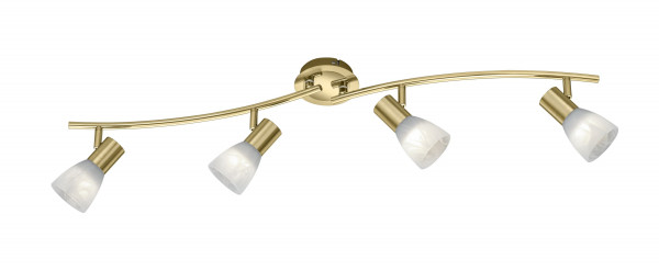 LED-Balken LEVISTO in messingfarben aus Metall