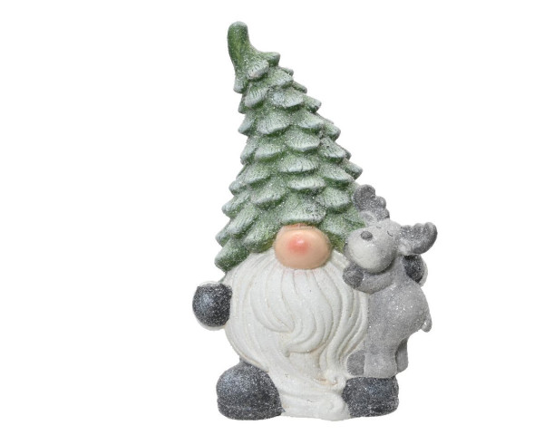 Zwerg in grün aus Kunststoff