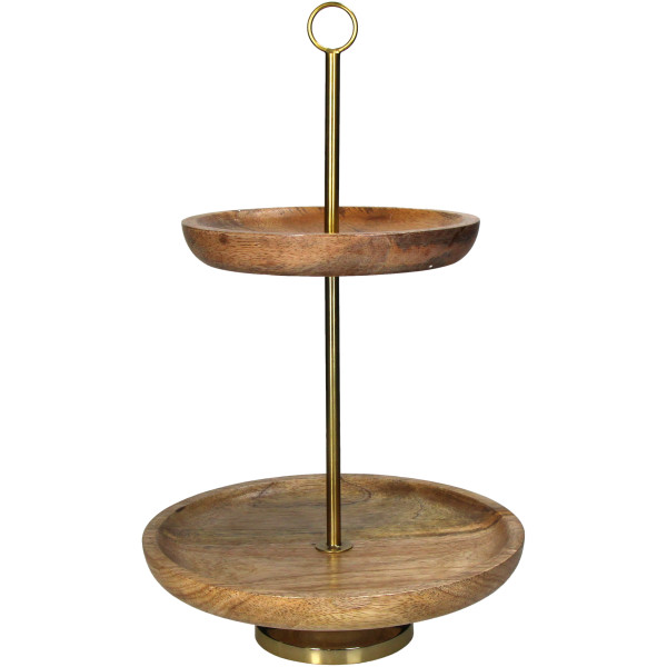 Etagere WOOD in braun aus Holz
