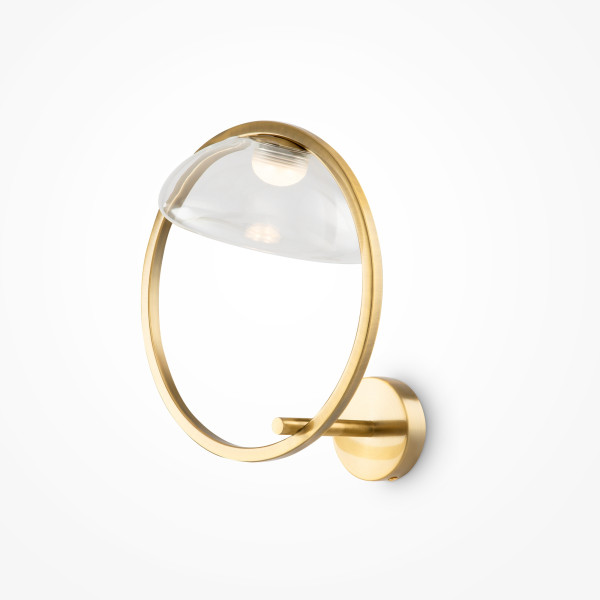 Wandleuchte LUNARE in messingfarben aus Metall