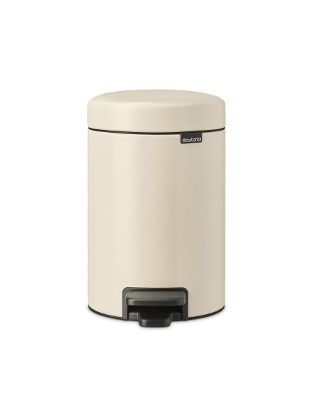 Abfalleimer in beige