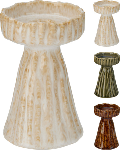 Kerzenhalter in mehrfarbig aus Porzellan