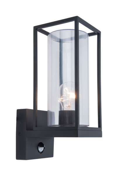 Aussen-Wandleuchte FLAIR in anthrazit/weiß aus Aluminium