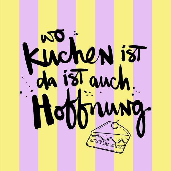 Servietten KUCHEN HOFFNUNG in bunt aus Papier