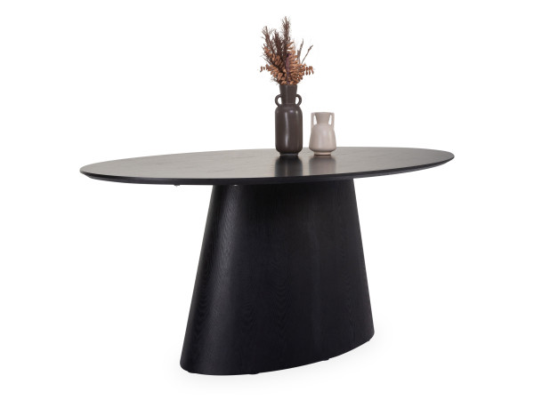 Esstisch VAIVA in schwarz aus MDF