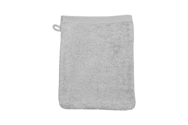 Waschhandschuh VITA silber in grau aus Baumwolle