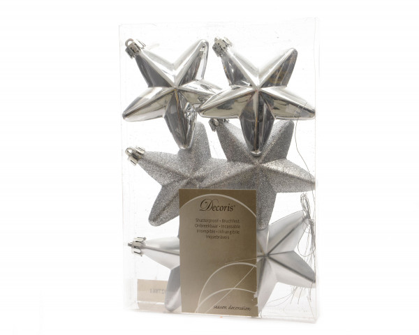 Hänger-Set STAR silber in silberfarben aus Kunststoff