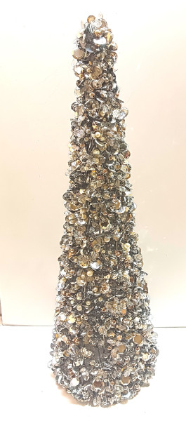 Pyramide PAILLETTEN/PERLEN in Smoke aus Kunststoff