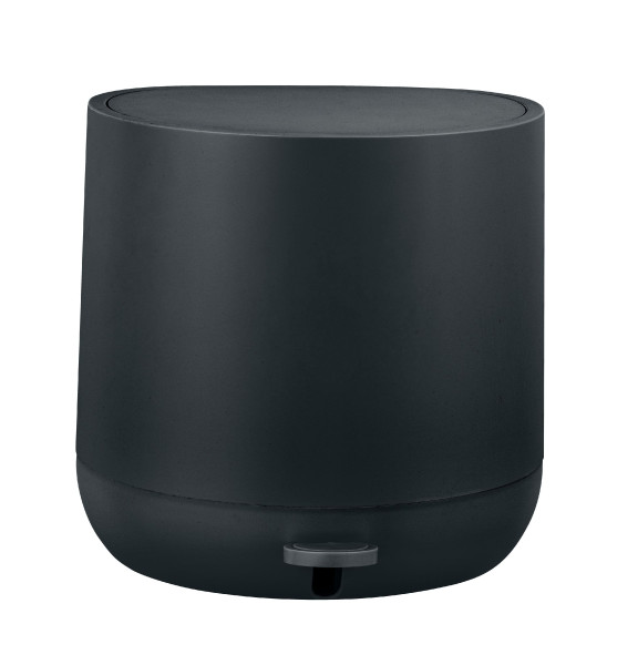 Treteimer PROMINO in schwarz aus Kunststoff