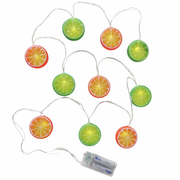 Lichterkette FRUTTATO in mehrfarbig aus Materialmix
