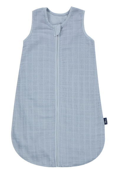Mull-Schlafsack in blau aus Stoff