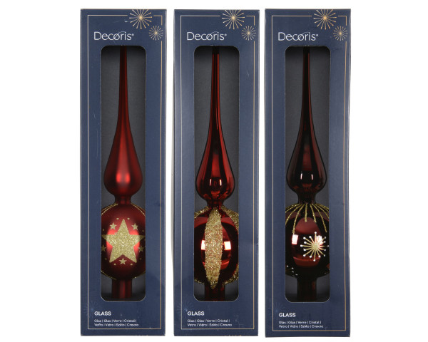 Baumspitze in mehrfarbig aus Glas