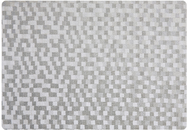 Tischset DIJON silber in silberfarben aus Materialmix