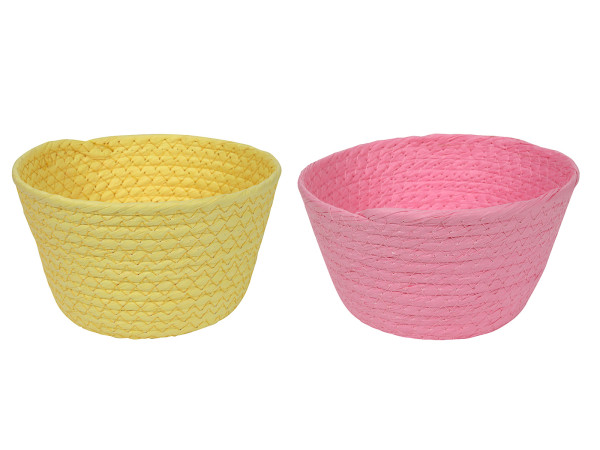 Korb EASTER in mehrfarbig aus Bast