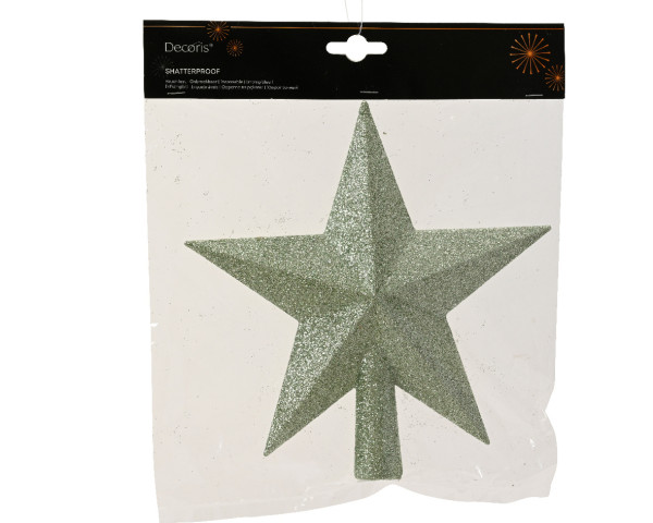 Baumspitze STAR grün in grün aus Kunststoff