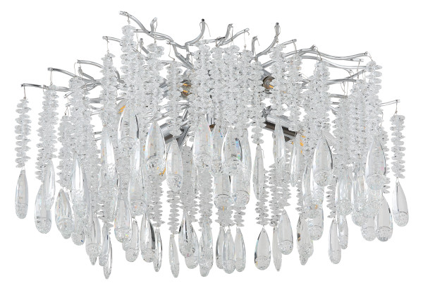 Deckenleuchte KINGA in silberfarben aus Metall