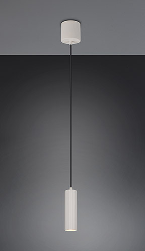 Pendelleuchte SOKA grau in grau aus Metall