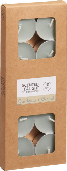 Teelichter-Set in mint aus Wachs