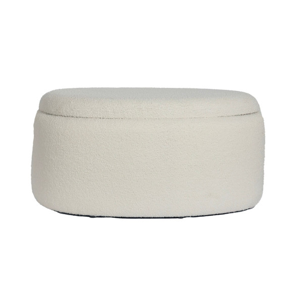 Hocker in beige aus Polyester