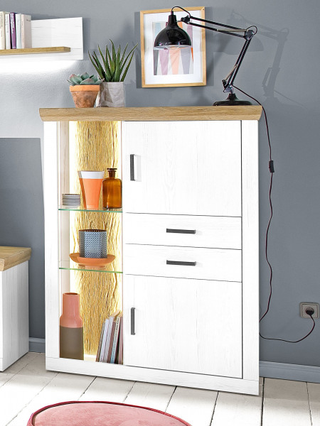 Highboard vito CALVA in weiß aus Dekor