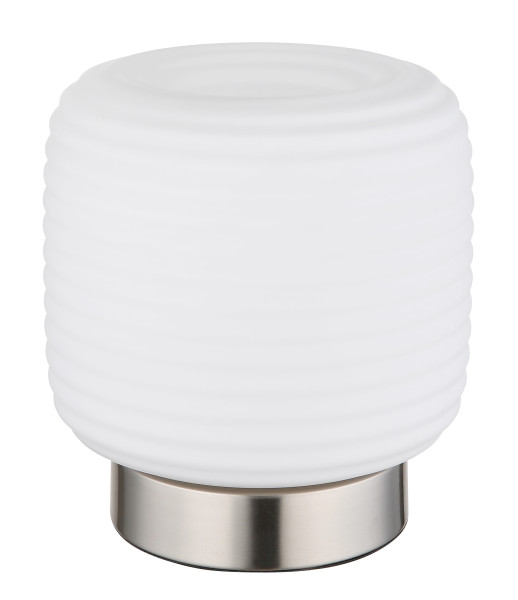 Tischleuchte KLADORA in Nickel aus Metall