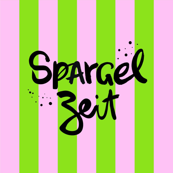 Servietten SPARGEL in bunt aus Papier