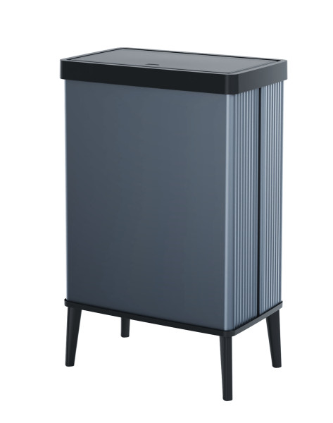 Abfalleimer VERTO HIGH 54L in blau aus Polypropylen