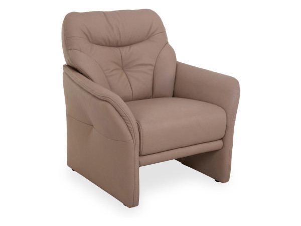 Sessel himolla ANTELAO in pale aus Leder