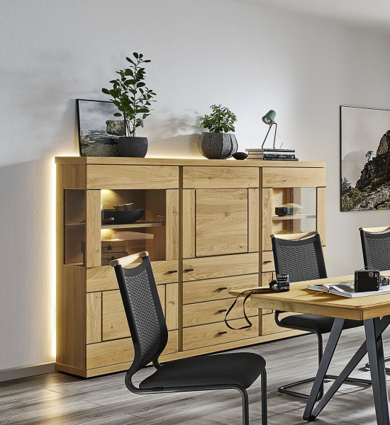 Highboard VENJAKOB Next LEVEL 3000 in Wildeiche aus Teilmassiv