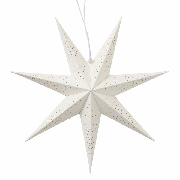 Papierstern KASSINA in weiß aus Bambus