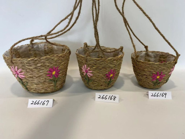 Pflanzkorb FIORE in mehrfarbig aus Materialmix