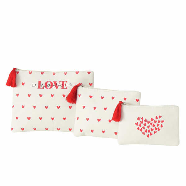 Kosmetiktaschen-Set CINTAS in mehrfarbig aus Polyester
