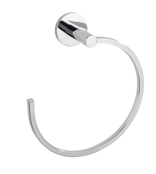 Handtuchring UV-LOC® ISERA in chromfarben aus Materialmix