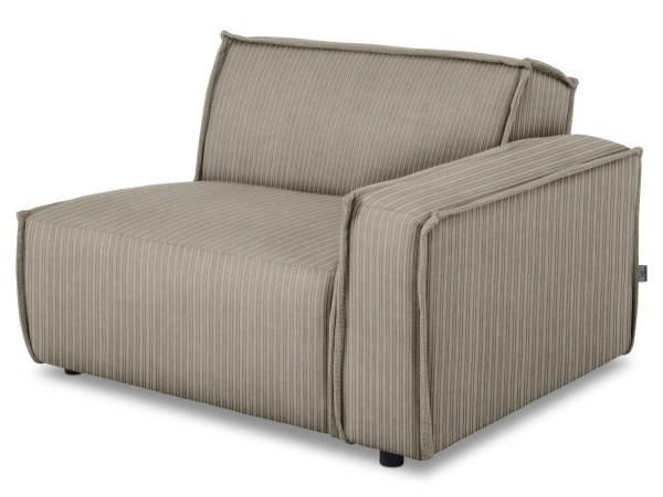 1-Sitzer SANSIBAR WESTERLAND in Steingrau aus Stoff