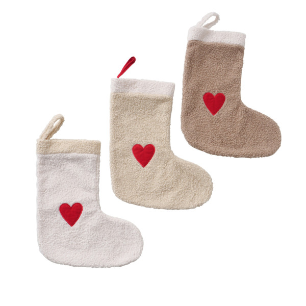 Weihnachtssocke PELLY in mehrfarbig aus Polyester