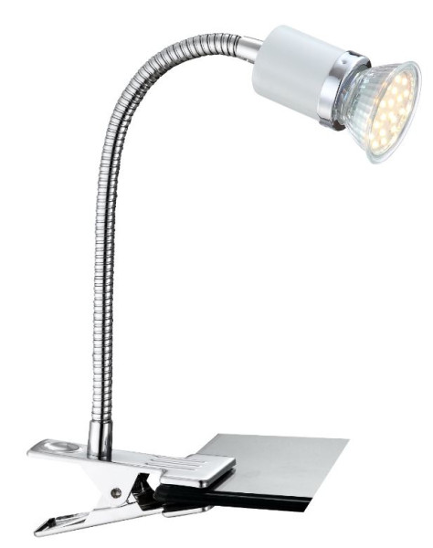 Klemmleuchte FINA in chrom aus Metall