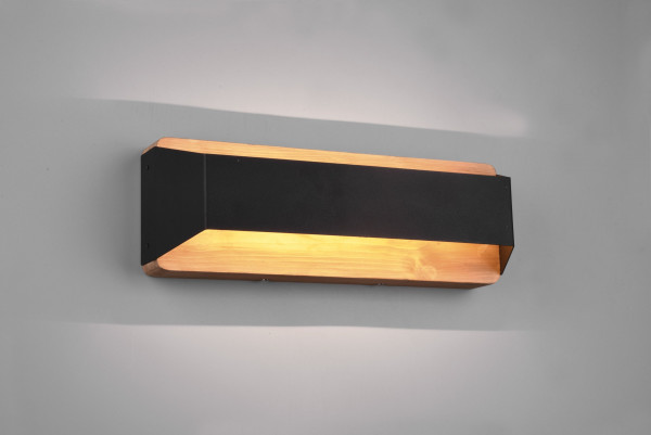 Wandleuchte ARINO in schwarz aus Metall