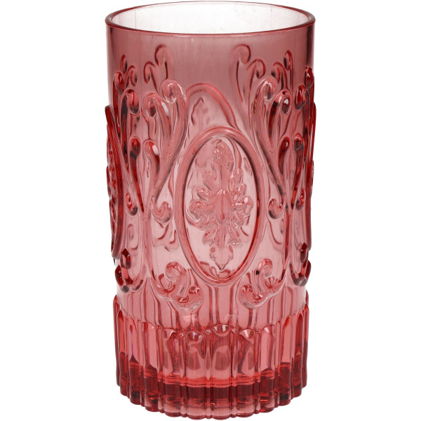 Trinkglas FRANCE in rosa aus Acryl