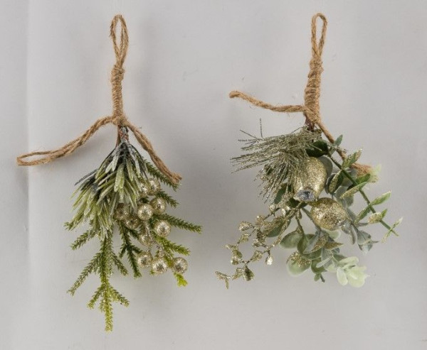 Kunstpflanze Zweig in grün aus Kunststoff