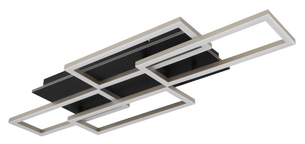 Deckenleuchte JEFFRY in schwarz aus Metall