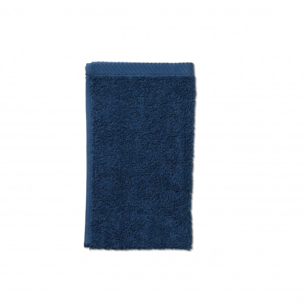 Gästetuch LADESSA blau in blau aus Baumwolle