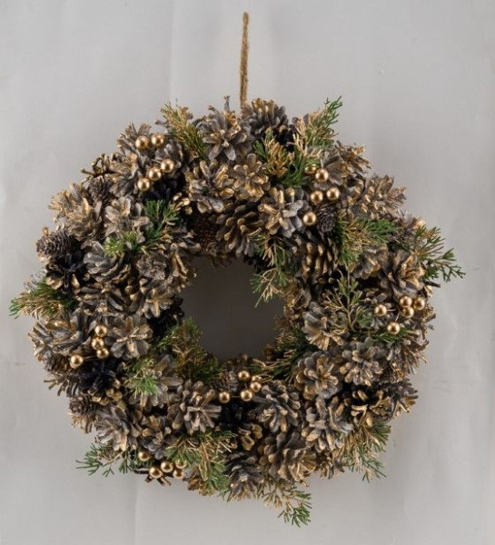 Beerenkranz in natur aus Kunststoff