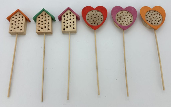 Insektenhaus COLORI in mehrfarbig aus Holz