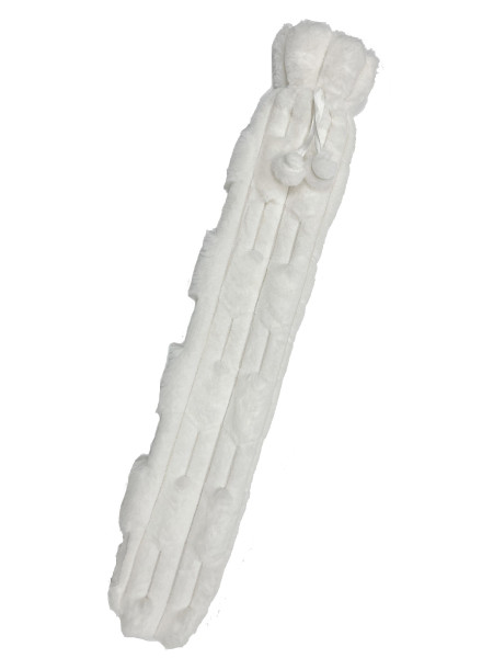 Wärmflasche FELL in weiß aus Kunststoff