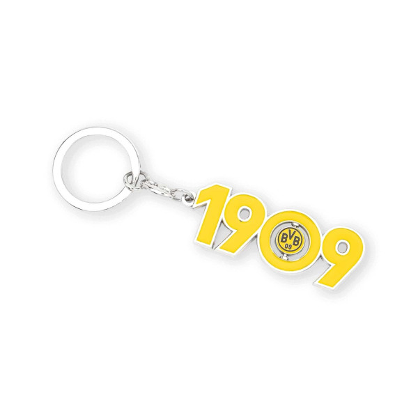 Schlüsselanhänger BVB 1909 in mehrfarbig aus Metall