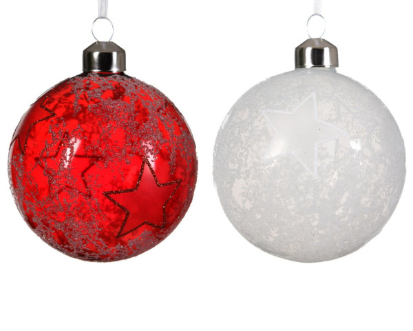 Weihnachtskugel CLASSIC in mehrfarbig aus Glas