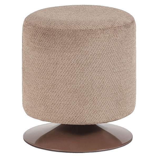 Hocker WOOOD ISLEN in braun aus Stoff