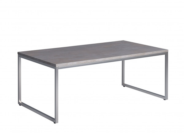 Couchtisch LAGOS 2 in edelstahlfarben aus MDF
