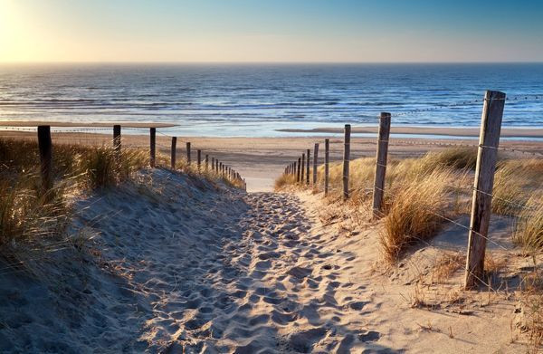Leinwandbild SANDWEG ZUM MEER